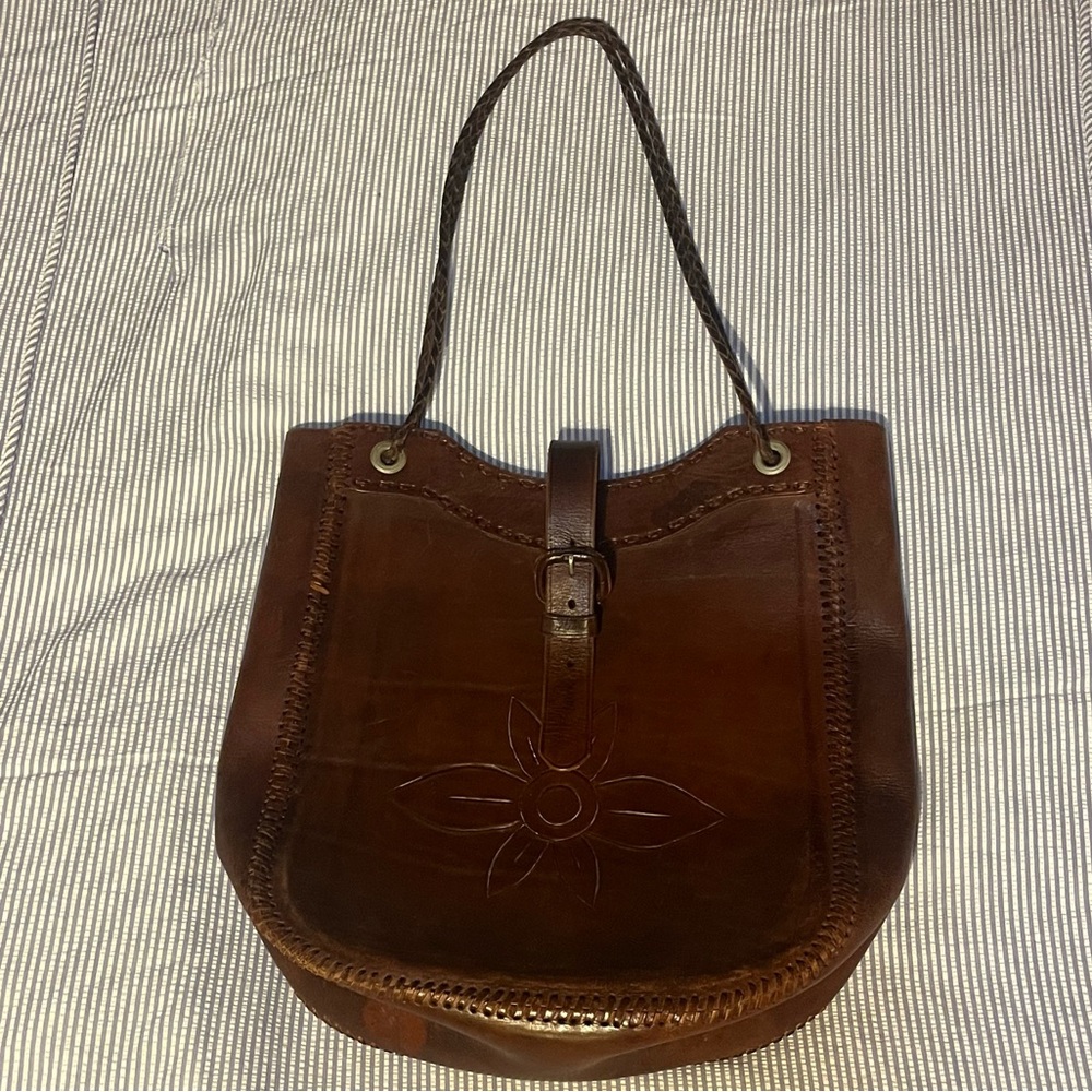 Brown Leather Tote Bag